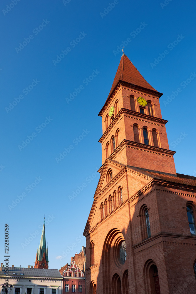 St. Catherine's Church in Torun on a bright day