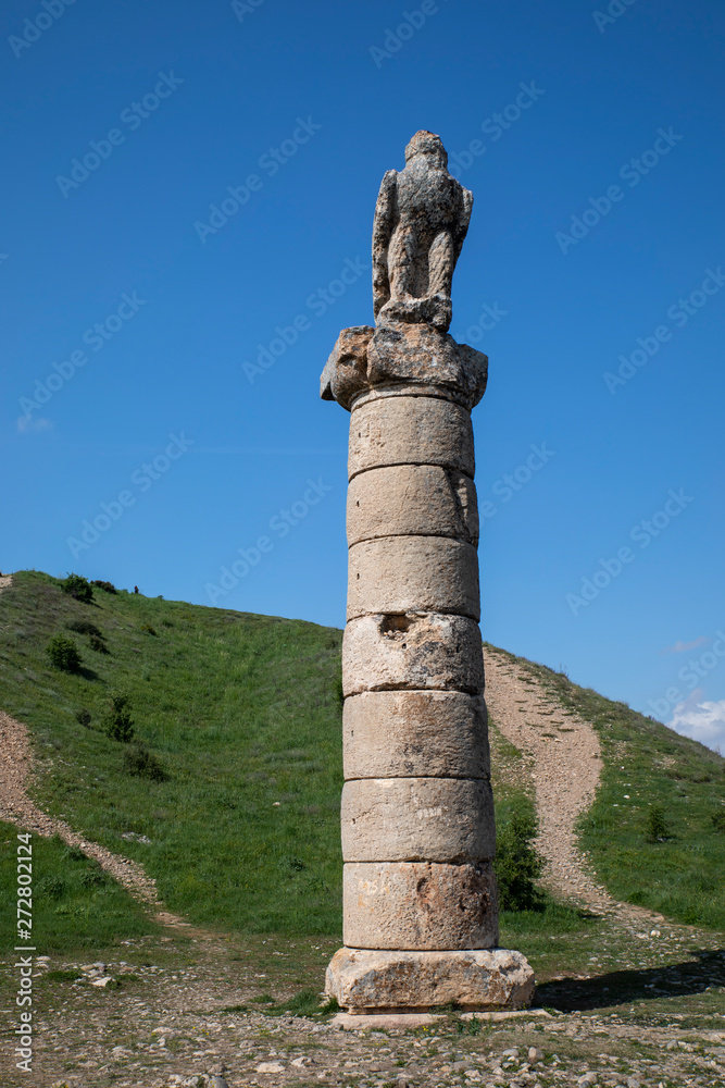 Eagle statue in Mount Nemrut Mountain, Turkey