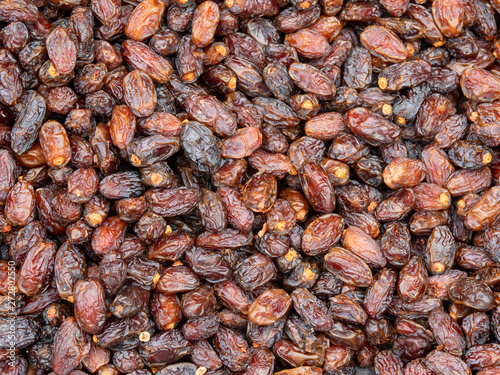 Juicy dates on a farmers market in Istanbul, Turkey