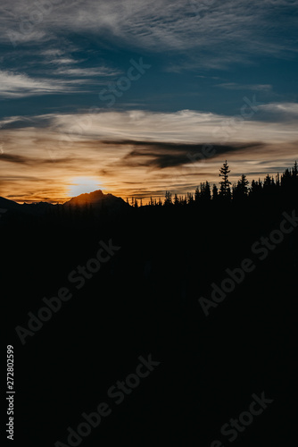 Sunrise in the Canadian Rockies