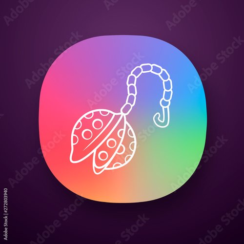 Reusable metal tea infuser app icon