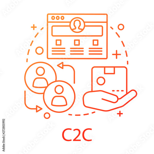 C2C concept icon