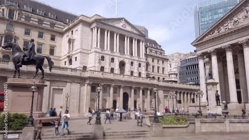 Bank of England.  Bank of England building on Threadneedle Street in London. photo