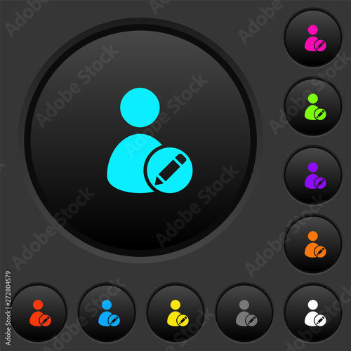 Rename user dark push buttons with color icons