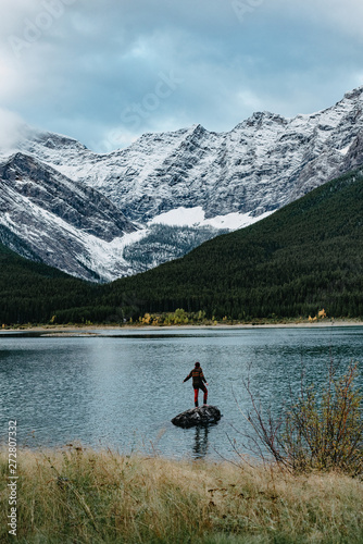 A beautiful day at Spray Lake, Canada