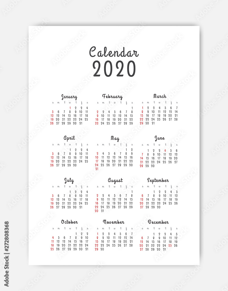 Calendar 2020 template. 12 Months. include holiday event. Week Starts Sunday Calendar 2020 template. 12 Months. include holiday event. Week Starts Sunday