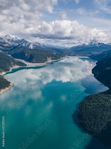 Wonderful views at Muncho Lake along the Alaskan Highway, Canada photo