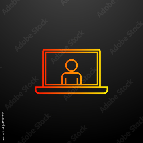 onpresentation nolan icon. Elements of business organisation set. Simple icon for websites, web design, mobile app, info graphics