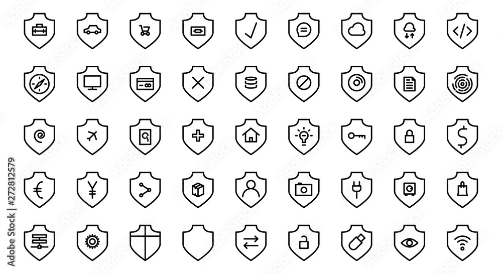 Security & Protection Icon Set Security & Protection Icon Set