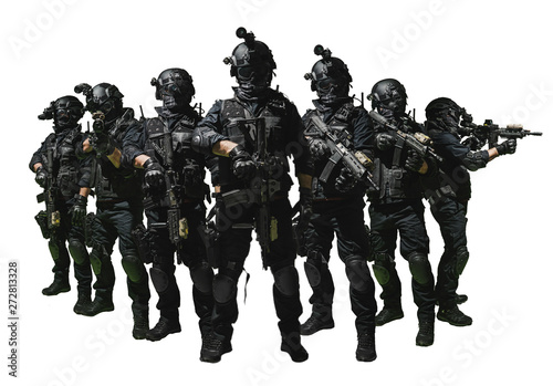 special forces soldier police, swat team member