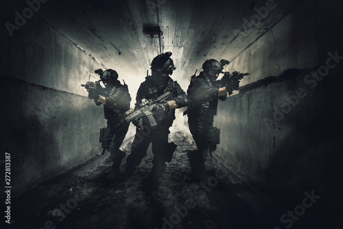 special forces soldier police, swat team member