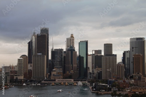 Beautiful Sydney, Australia city skyline – Maybe it will start to rain soon 