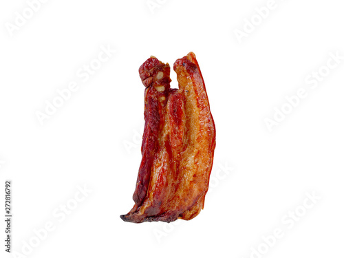 The deliciuos pork grilled on the with background with clipping path photo