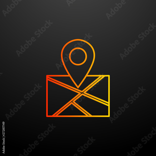 Map nolan icon. Elements of global logistics set. Simple icon for websites, web design, mobile app, info graphics