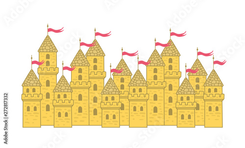 Castle. isolated on white background