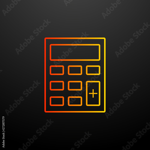 Calculator nolan icon. Elements of global logistics set. Simple icon for websites, web design, mobile app, info graphics