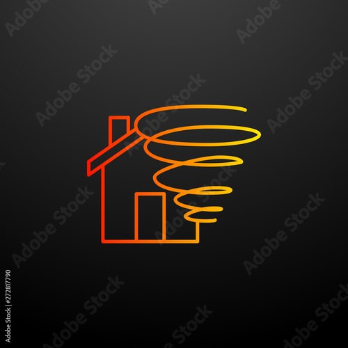 Hurricane nolan icon. Elements of insurance set. Simple icon for websites, web design, mobile app, info graphics