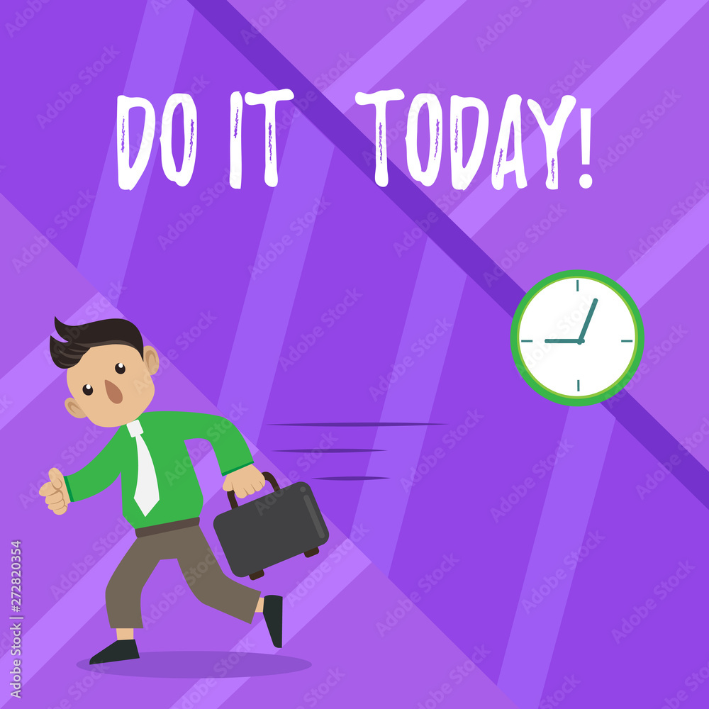 Text sign showing Do It Today. Business photo showcasing Start working doing something needed now Text sign showing Do It Today. Business photo showcasing Start working doing something needed now