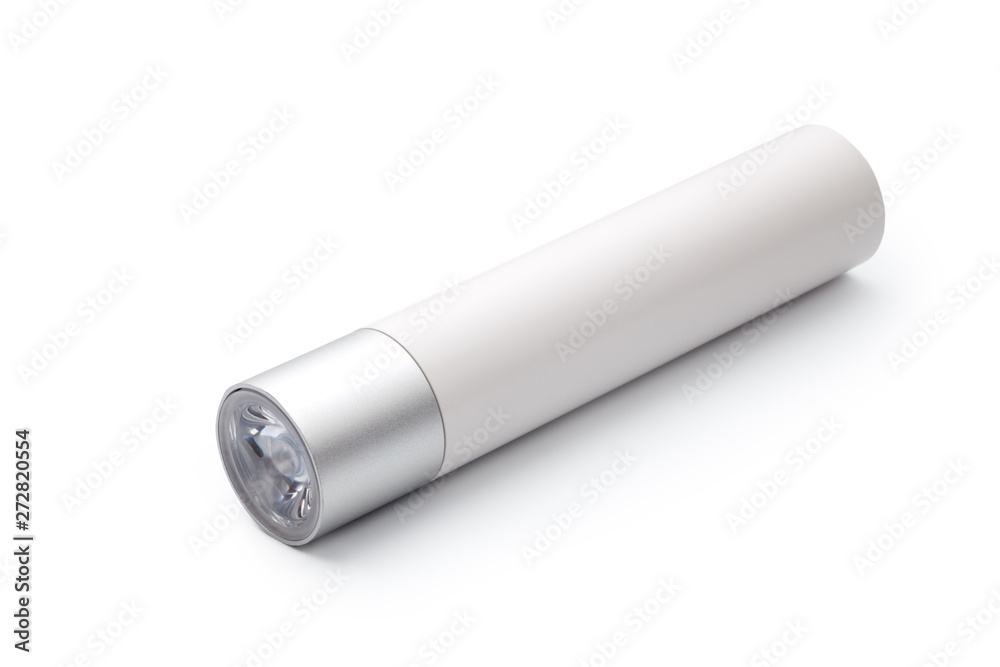 Mini LED flashlight isolated on white background Mini LED flashlight isolated on white background