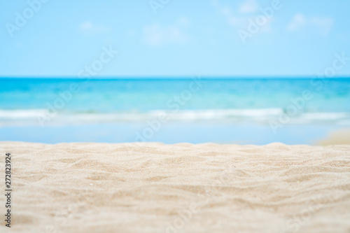 Sand beach and wave background photo