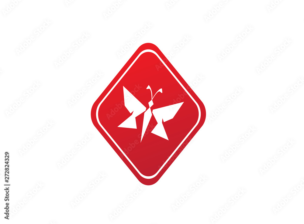 Butterfly beautiful and simple bright and elegant logo design, illstration in a shape Butterfly beautiful and simple bright and elegant logo design, illstration in a shape