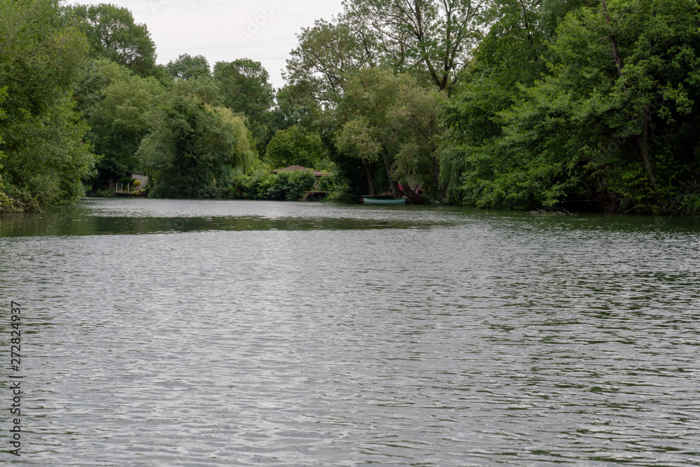 river landscape water river Clain in Poitiers France river landscape water river Clain in Poitiers France