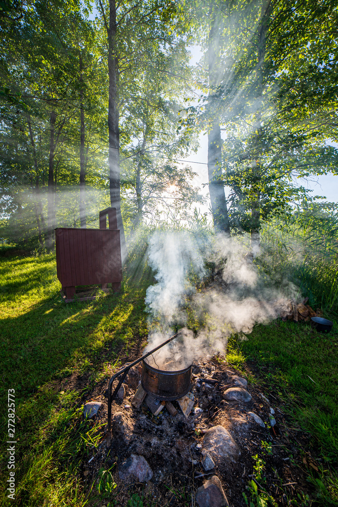 pile of fireplace log wood in open air pile of fireplace log wood in open air