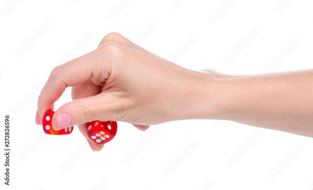 game cubes dice in hand on white background isolation game cubes dice in hand on white background isolation