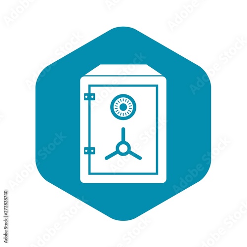 Safe icon in simple style on a white background vector illustration