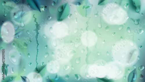 Green nature background wit...