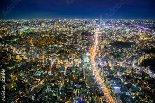 The great night view of the Tokyo cityscape © FotoGraphic