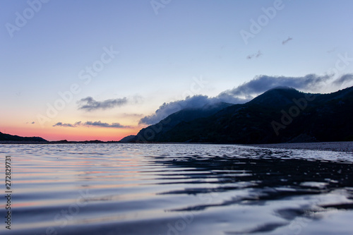 Sunset in Natural Infinity Pool 