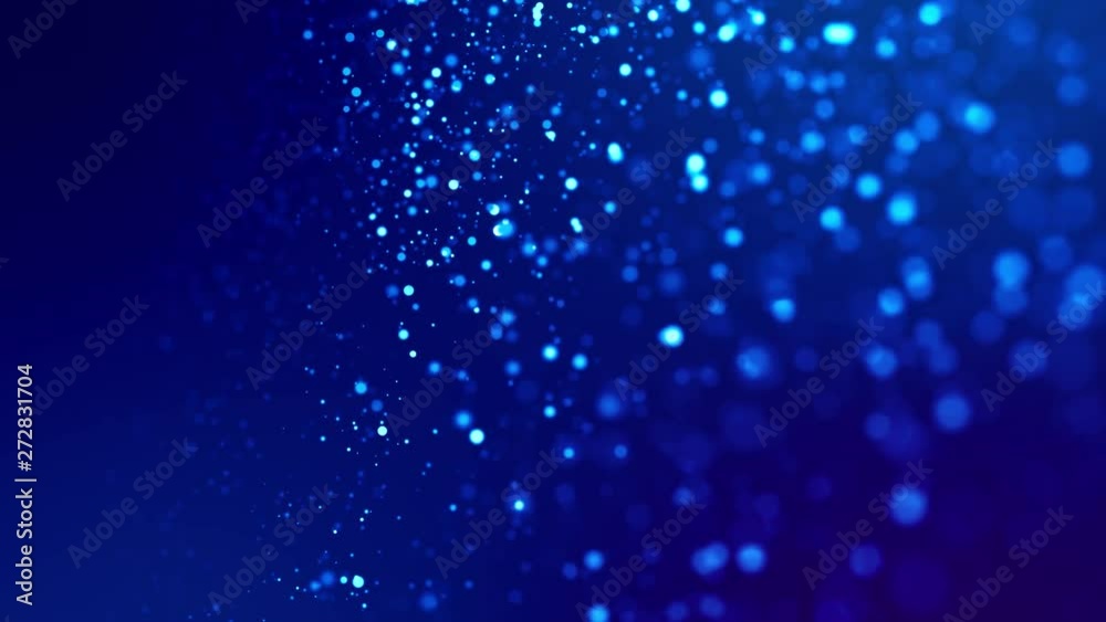 Magic blue glowing particles flow in viscous liquid and bright glisten. Science fiction. 4k 3d sci-fi background with glittering particles, depth of field and bokeh. Luma matte as alpha channel. 16 Magic blue glowing particles flow in viscous liquid and bright glisten. Science fiction. 4k 3d sci-fi background with glittering particles, depth of field and bokeh. Luma matte as alpha channel. 16
