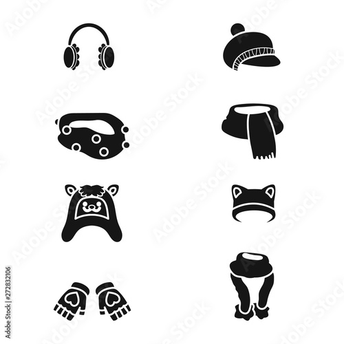 Isolated object of fabric and weather icon. Collection of fabric and fashion stock vector illustration.