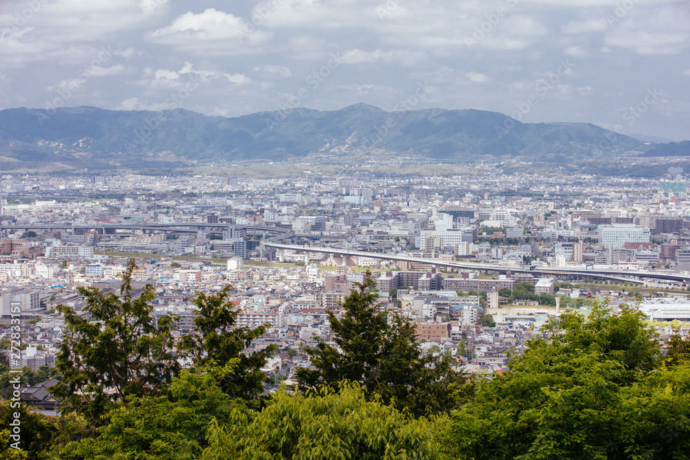 View over Kyoto from Fushimi Inari Shrine 