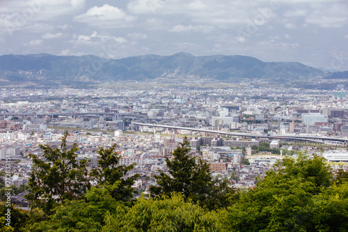 View over Kyoto from Fushimi Inari Shrine 