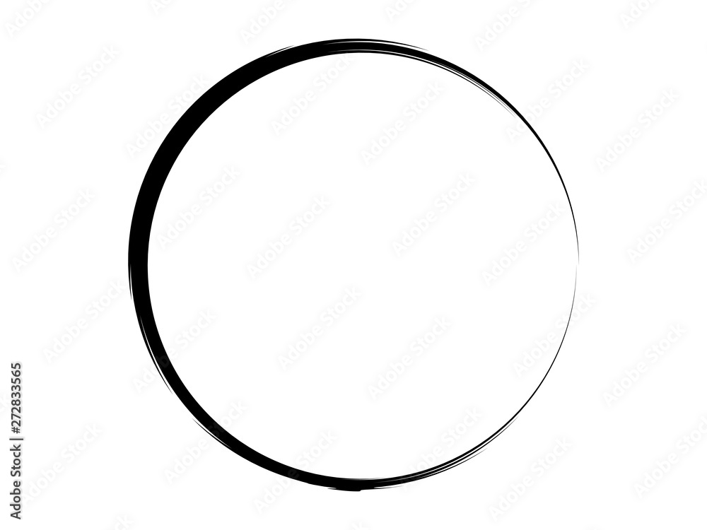 Grunge circle made of black ink.Grunge black marking element. Grunge circle made of black ink.Grunge black marking element.