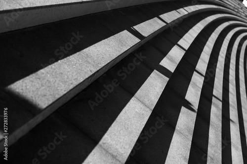 Stone stairs black and white