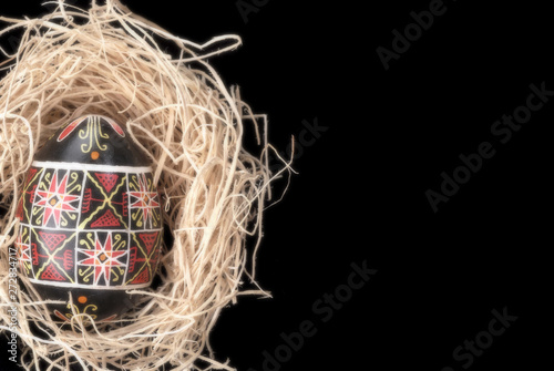 Black Painted Egg - Easter Holidays