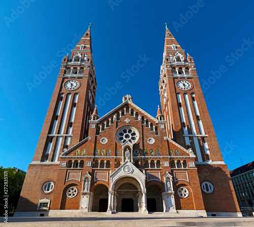 The romanesque cathedral of Szeged (Votive Church and Cathedral of Our Lady of Hungary) photo