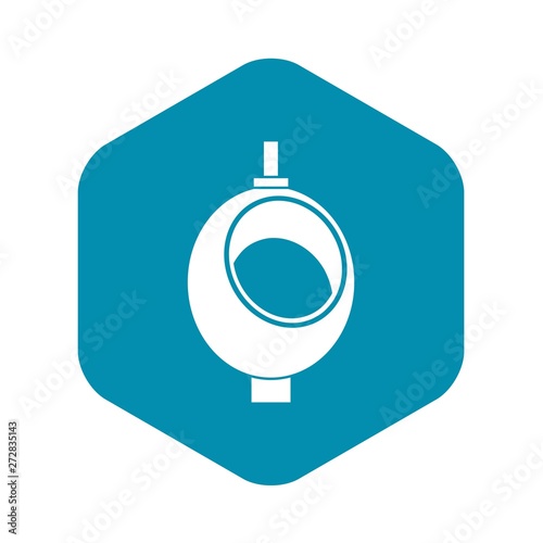 Urinal or chamber pot for men icon in simple style on a white background vector illustration