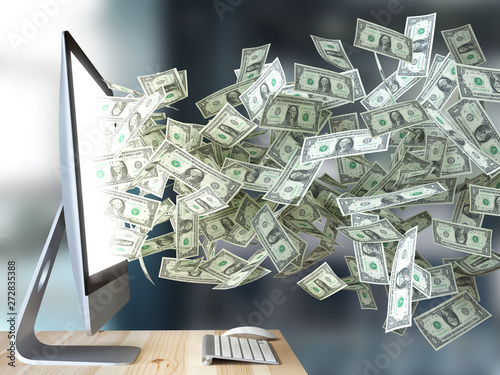 Making money concept, 3d re...
