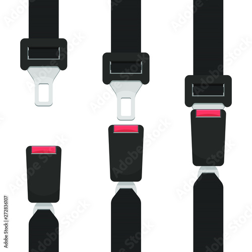 Seat belt vector design illustration isolated on white background