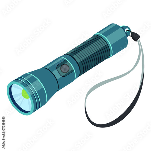 Flashlight vector design illustration isolated on white background