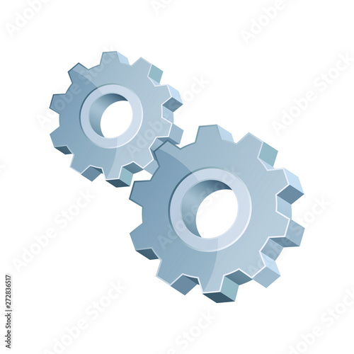 Gear vector design illustration isolated on background