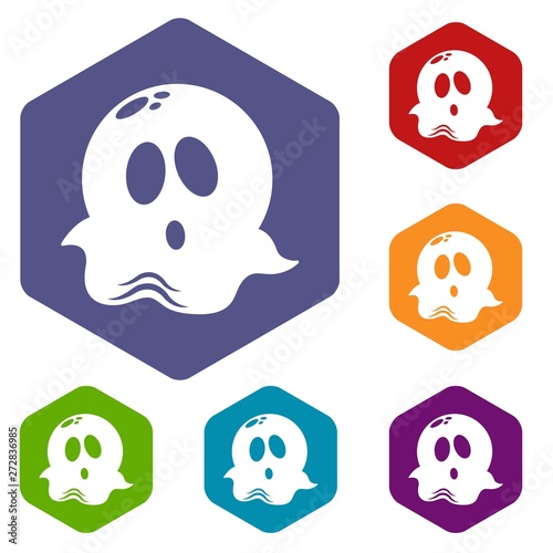 Ghost icon. Simple illustration of ghost vector icon for web