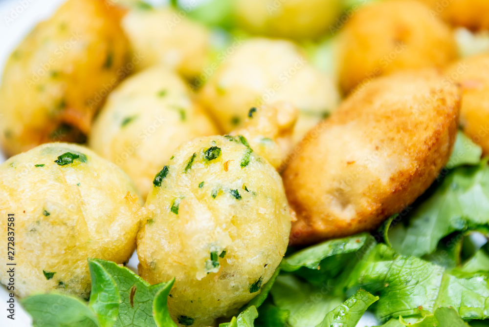 Cod cakes and patties