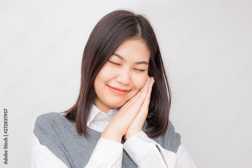 Portrait of beautiful asian smiling women skin care concept Portrait of beautiful asian smiling women skin care concept