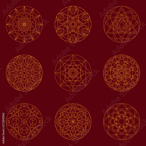 Mandala seamless pattern photo