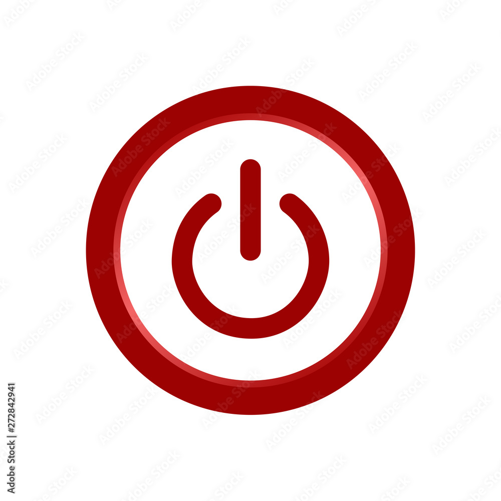 Power Button Icon. On/Off switch symbol in modern style for web site and mobile app Vector Illustration. Power Button logo design inspiration Power Button Icon. On/Off switch symbol in modern style for web site and mobile app Vector Illustration. Power Button logo design inspiration